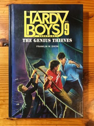 Hardy Boys “hard Back” Casefiles 9 “genius Thieves” Rare Htf Grey Castle Press