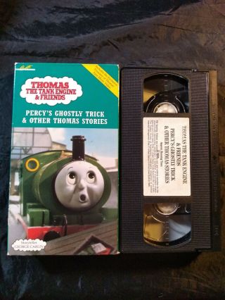 Thomas The Tank Engine & Friends Percy’s Ghostly Trick Vhs - Rare Vintage