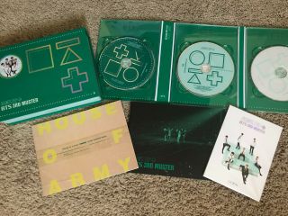 Bts 3rd Muster Army.  Zip,  Dvd 3 Disc Set No Pc Rare