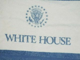 Vintage Rare United States White House Presidential Bath Towel Or Bath Mat