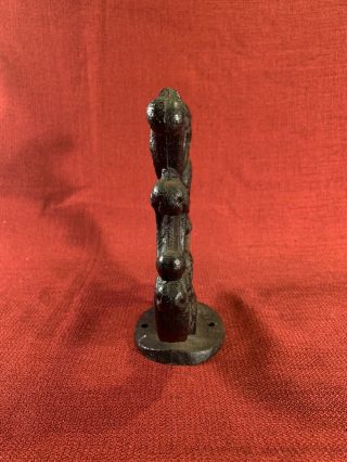 Antique Ornate Cast - Iron Boot/Shoe Scraper Mud/Snow Remover (Height: 7 - 1/4”) 3