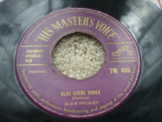 Elvis Presley - Blue Suede Shoes / Tutti Frutti - Rare Hmv 45 - 7m 405 Read Desc