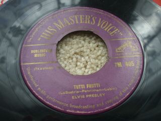 Elvis Presley - Blue Suede Shoes / Tutti Frutti - RARE HMV 45 - 7M 405 READ DESC 2
