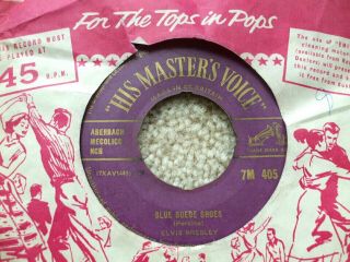 Elvis Presley - Blue Suede Shoes / Tutti Frutti - RARE HMV 45 - 7M 405 READ DESC 3