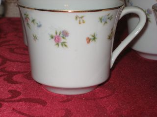 Wellin " Margaret " - Fine China - Tea Cups - Set Of 4 - Rare Find