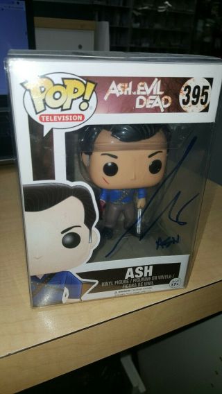 Ash Vs Evil Dead Funko Pop 395 Signed By Bruce Campbell Autographed Rare Funkos