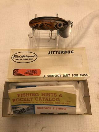 ARBOGAST SEEIN’S BELIEVIN’ SPARROW JITTERBUG FISHING LURE NOS 3
