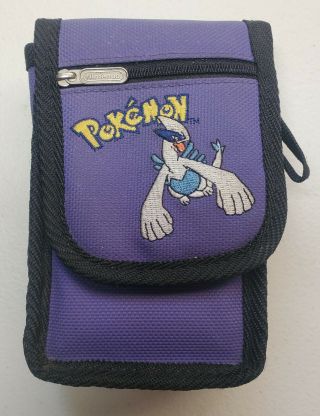 Rare Nintendo Pokemon Game Boy Color Carrying Case Purple Lugia Oem