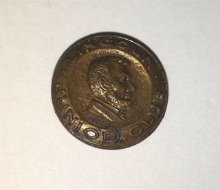 Rare Antique American Political President Lincoln Junior Club Button Stub C.  1930