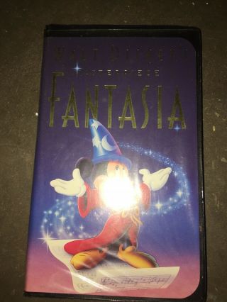 2 Walt Disney Fantasia Masterpiece Vhs 1st Issue.  Rare Upc.  Bonus Vhs.