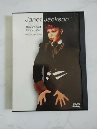 Janet Jackson - The Velvet Rope Tour Live In Concert (dvd) Rare Authentic Usa