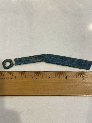 Chinese Knife Money Ming City? Copper Token Antique B.  C.  ?