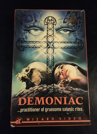 Demoniac Wizard Video 1985 Version.  Vhs Horror Vintage Vhs Cult Rare