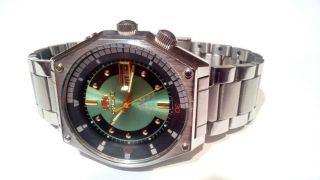 Watch Orient SK Sea King Crystal 21 Jewels Rare mechanisch automatic Japan Green 2