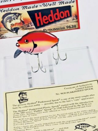 Heddon Punkinseed 1st Quality 9630 Rb - Rainbow Fishing Lure Limited Edition