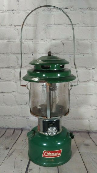 Vintage Green Double Mantle Coleman Lantern - Model 220j