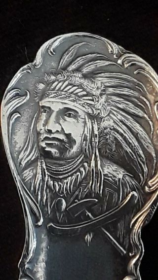 Colorado Sterling Souvenir Spoon Denver State Capitol Bowl With Native Americans