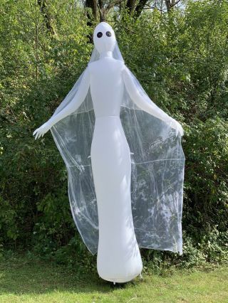 12ft Gemmy Airblown Inflatable Halloween Ghost Phantom Female Rare