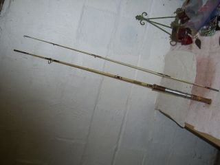 Vintage Shakespeare Wonderod 7 " Fishing Rod 2 Piece Medium Light Spinning Rod