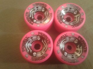 Rare Vintage Nos Powell Peralta G - Bones 64mm Skateboard Wheels - 90a - Pink