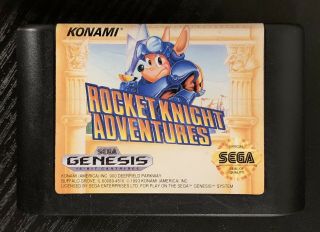 Rare Rocket Knight Adventures Sega Genesis Authentic Game Cartridge Cart