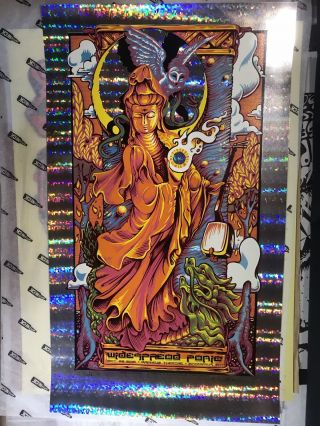Masthay Widespread Panic Rare Foil Poster Signed & ’xx/10 2016 Orpheum