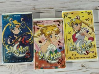 Sailor Moon The Movie Series Set Of 3 All Clamshells Rare