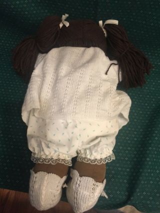 Vintage 1980 ' s Coleco Cabbage Patch Kids Brown Hair Brown Eyes Doll 2