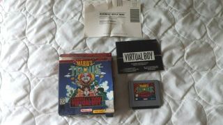 Rare Nintendo 3d Virtual Boy Blockbuster Mario 