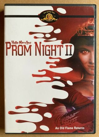 Hello Mary Lou - Prom Night Ii - Dvd Horror Mgm 1987 Rare Out Of Print