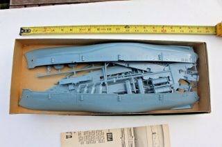 Rare Pyro USS Maine unassembled plastic model kit unknown scale 1/250? 2