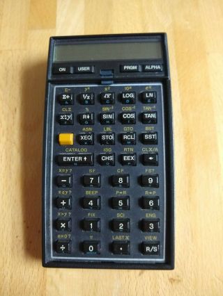 Rare Hp 41c Calculator With Math 1 Cartridge Rom