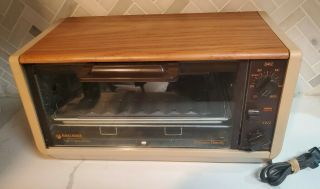Vintage Black And Decker Toaster Oven Broiler Tr50 Ty2 Rare Wood Grain Euc Tro