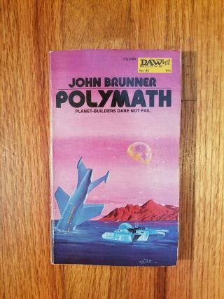 Polymath John Brunner (1974,  1st Ed) Very Rare Scifi Pb Oop Vg,