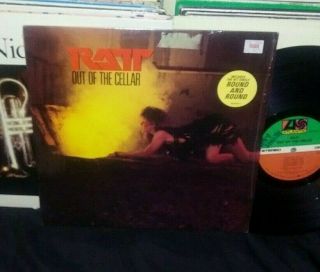 Ratt Out Of The Cellar Lp 1984 Hair Metal In Shrink With Rare Hype Sticker