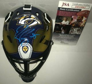 Pekka Rinne Signed Autographed Nashville Predators Mini Goalie Mask Jsa Rare