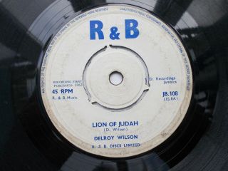 Delroy Wilson - Lion Of Judah 7  1963 Rare R & B Discs Listen