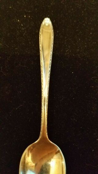 SMALL ALVIN SOUTHERN CHARM STERLING SILVER SPOON,  AROUND 4 1/4 INCHES LONG 2