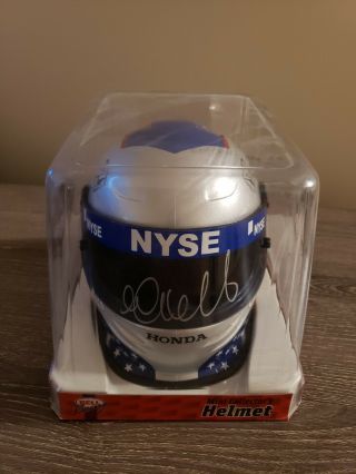 Marco Andretti Signed Indycar Mini Helmet Indianapolis 500 Autographed Rare