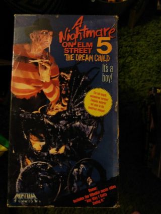 Rare - A Nightmare On Elm Street 5: The Dream Child (vhs,  1989) Robert Englund
