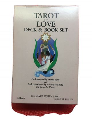 Tarot Of Love Deck & Book Set.  " Rare”