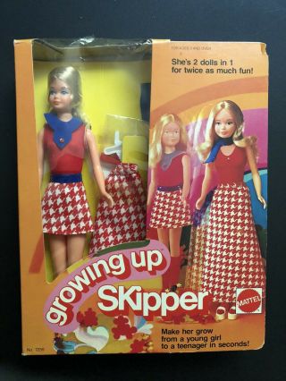 Rare 1975 Mattel Growing Up Skipper (barbie’s Sister)