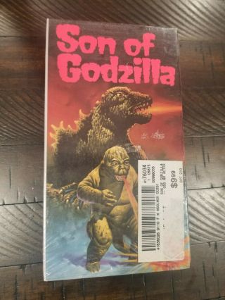 Son Of Godzilla Rare In Shrink Wrap Sci - Fi Video Treasures Release Vhs 1967