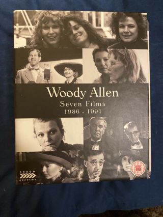 Woody Allen Seven Films 1986 - 1991 7 Blu - Ray Box Set Rare Oop Region B Arrow