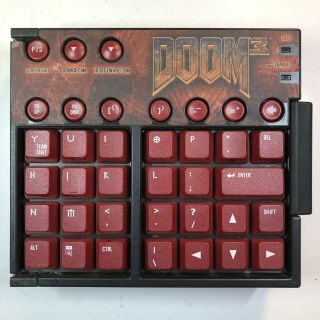 Ideazon Zboard Keyboard,  Doom 3 Keyset (rare) Hard To Find Doom3 Hg45