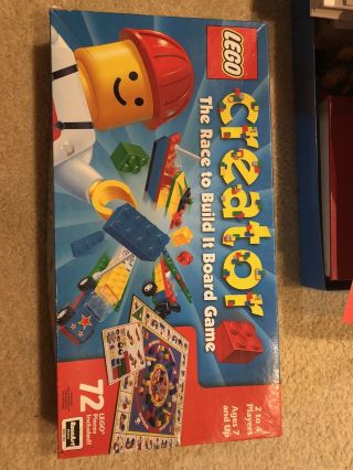 Vintage 1999 Lego Creator - The Race To Build It Board Game Complete.