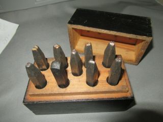 Antique Tools Miller Falls Punch Set All Original Wooden Box