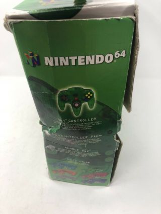 NO CONSOLE Nintendo 64 N64 Jungle Green Funtastic Video Game System Box RARE 3