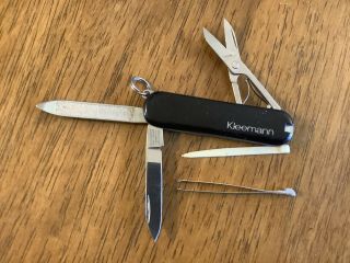 Rare Black 4 Leaf Clover Victorinox Swiss Army Pocket Knife Classic Sd