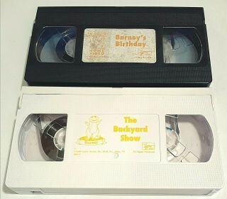 BARNEY: THE BACKYARD SHOW (HIS 1ST VIDEO),  BARNEYS BIRTHDAY (2 KIDS VHS) RARE 3